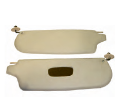 VW Karmann Ghia Sunvisor Set CREAM 64-74