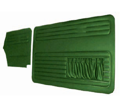 Vw Beetle 1500 Cabrio Door Panel Set GREEN 67-70