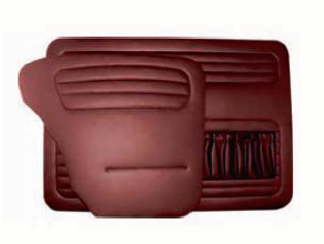 VW Beetle 1200 Door Panel Set BURGUNDY 58-64