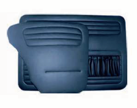 VW Beetle 1200 Door Panel Set DARK BLUE 58-64