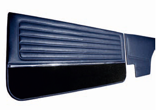 Vw Golf 1 Coupe Door Panel Set Carpet/Trim DARK BLUE 75-83