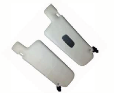 Vw Golf 1 / Jetta Sunvisor Set With Mirror CREAM 79-83