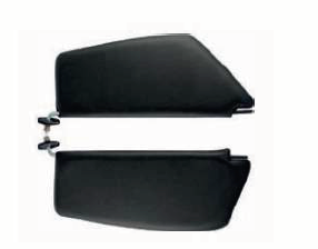 VW Beetle 1200 Sunvisor Set BLACK 65-67